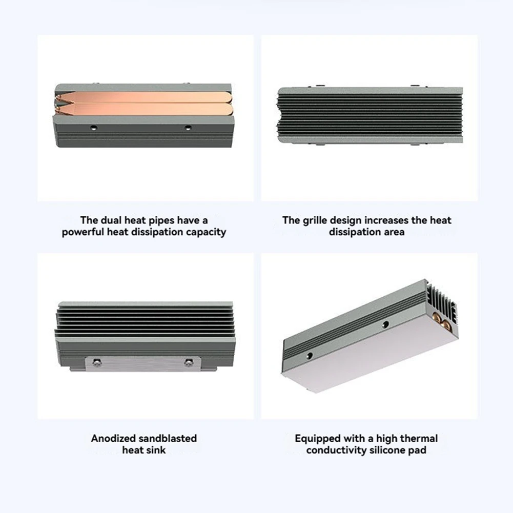 БНВН-М. 2 SSD-радиатора с радиатором с термосиликоновой прокладкой для твердотельного накопителя M. 2 2280