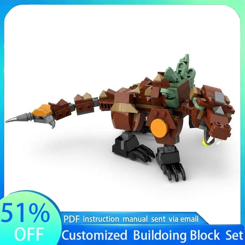 219PCS Pilot Earth Dragon Remake MOC Model Building Blocks Fantasy Creature DIY Assembly Toy Education Collection Display Gift
