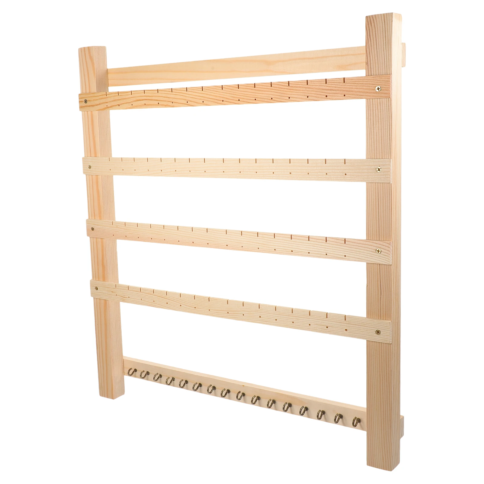 

Earring Stand Jewelry Storage Small Wooden Rack Necklace Holder Display Organizers Wall Mount Home Decor Accessories