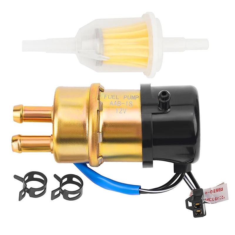 AHL 8mm Motorcycle Gasoline Fuel Pump For Yamaha XVS1100 XVS650 XV535 V-Star Virago XV1000 FZR600R FZR1000 Vmax FJ 1200 VMX1200