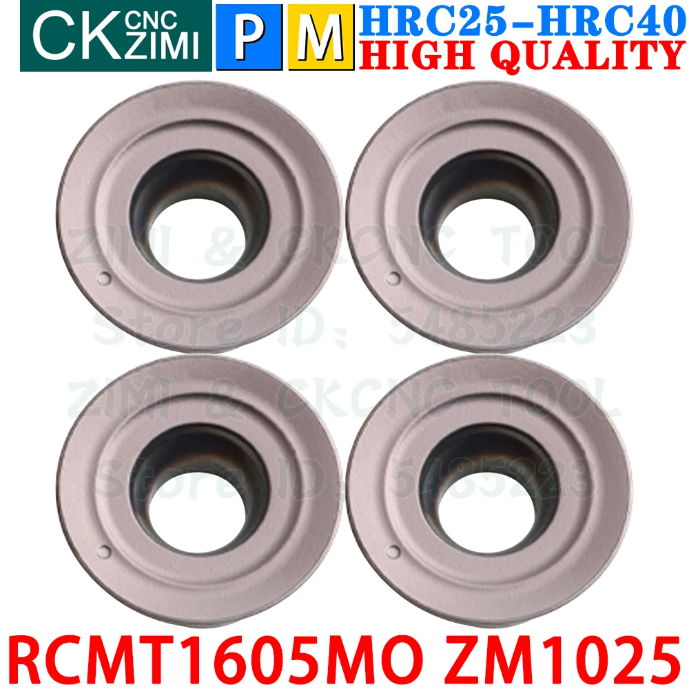 RCMT1605MO ZM1025 RCMT 1605 MO Carbide Inserts Round Milling Inserts Indexable Face Milling Tools CNC Metal lathe Cutting Tools