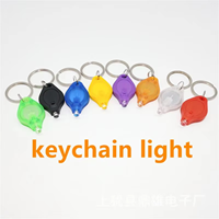 Mini Key Chain Light Outdoor Camping Portable Emergency Keychain Pocket Light Flashlight With Battery Small Lamp