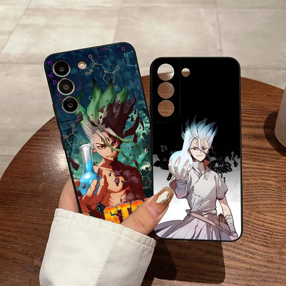 Anime Boys Dr. Stone Phone Case For S23 Samsung S25 S24 Ultra S22 S20 Fe S21 Plus Galaxy A54 A34 A24 A53 A13 Cover