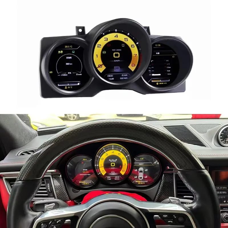 26 StyleFor Macan 2014-2023 Car Modification LCD Instrument Panel 718 Center Console Performance Display Accessories Car Upgrade