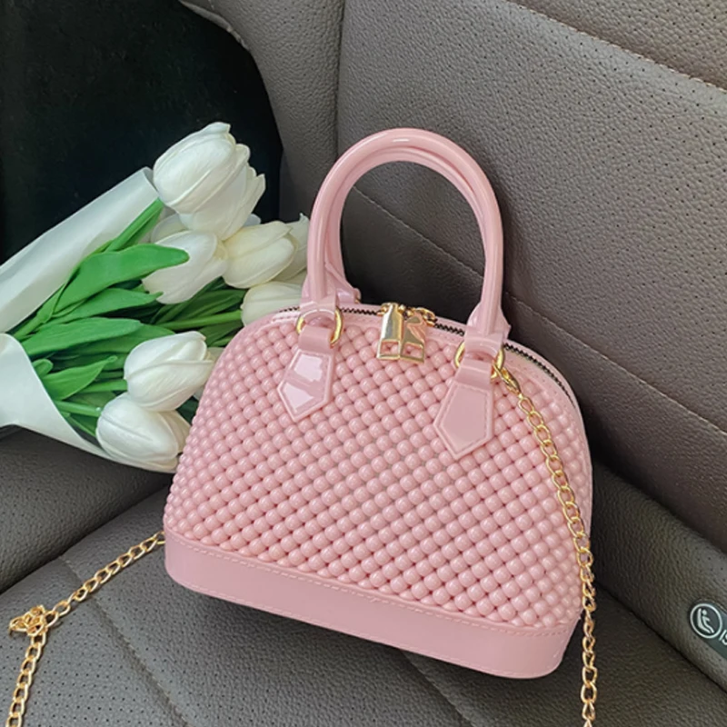 Summer New PVC Jelly Shell Bag  Women Handbag Single Shoulder Bag Diagonal Straddle Women\'s Bag