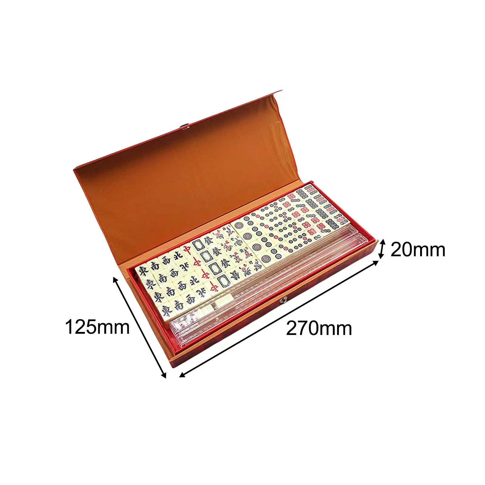 

Portable Mahjong Tile Set Mahjong Game Set for Adults Gift Games Accessories