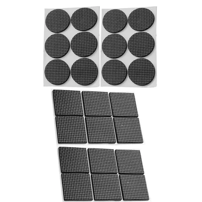 

Self Adhesive Furniture Leg 12PCS Feet Protector Pad Anti-Skid Scratch DIY Resistant Furniture Feet Floor Protector Pads