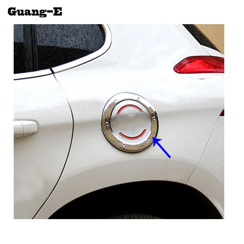 Car Body Styling Gas/Fuel/Oil Tank Cover Cap Stick Lamp Frame Trim Part 1pcs For Peugeot 2008 2014 2015 2016 2017 2018