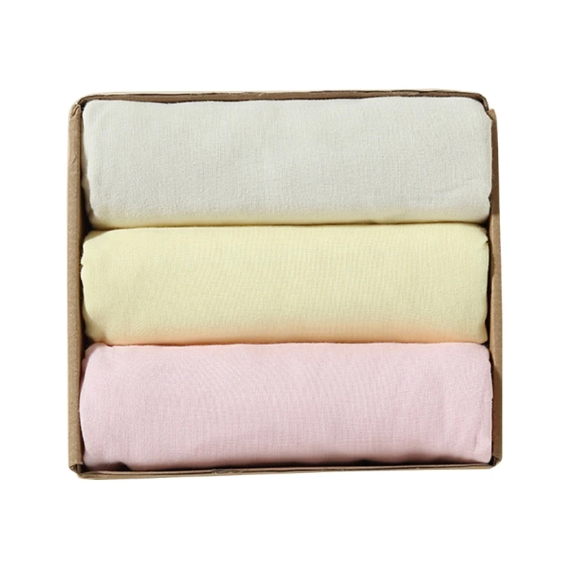 Newborn Babies Shower Wrapping Blanket Cotton Swaddles Blanket Solid Color Baby Bathing Towel Infant Bedding Accessory