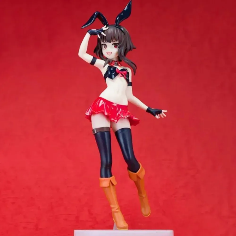 23CM KonoSuba Megumin Bunny Girl Ver. L size Anime Figure PVC Action Figure Toy Game Statue Adult Collectible Model Doll Gift