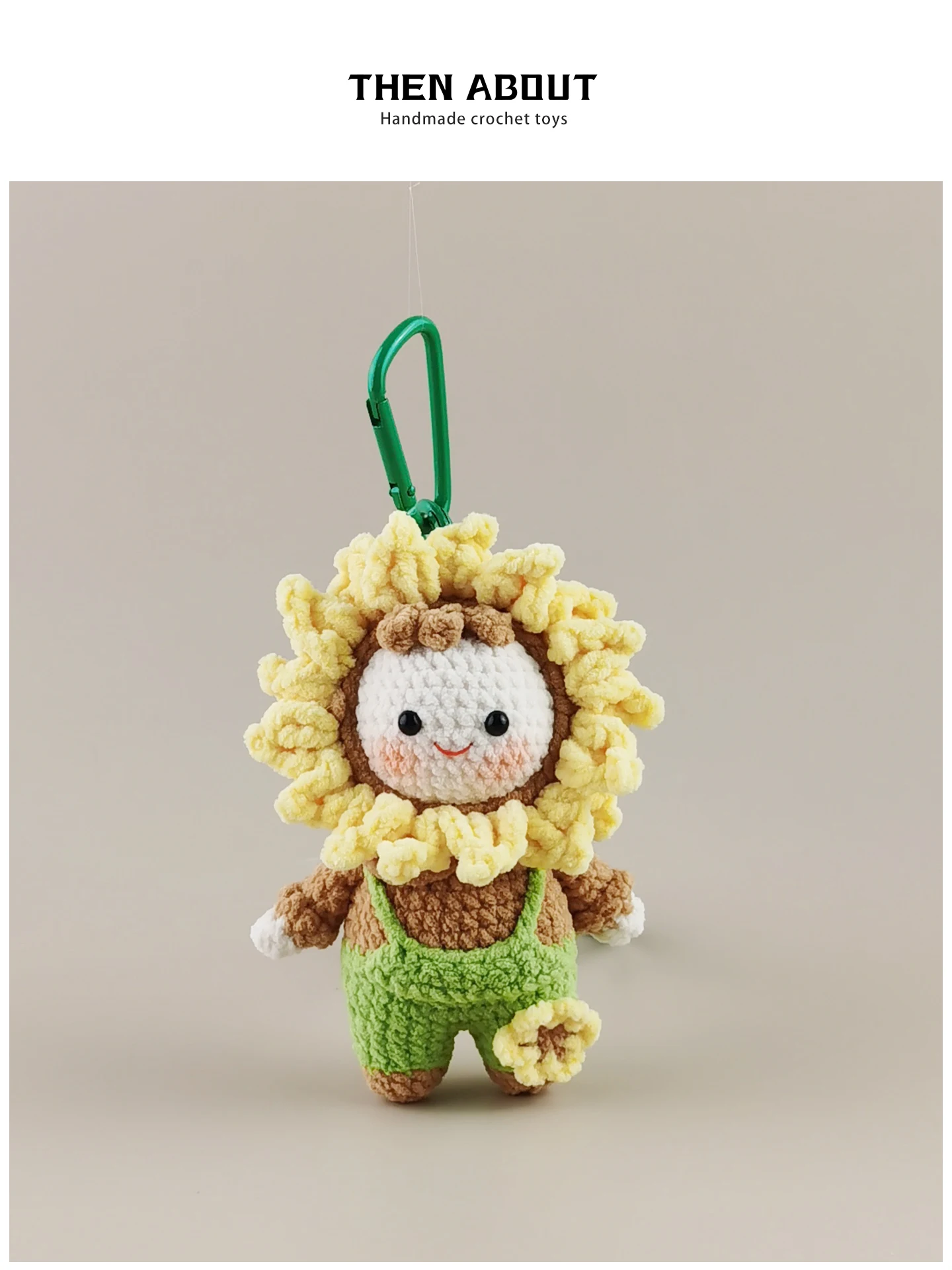 Sunflower Doll Backpack Pendant Teacher's Day Gift Unique Small Item Bag Accessory for School And Travel