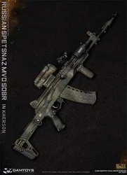 1/6 DAMTOYS DAM 78097 Russian Special Response Team Male Mini Weapon Toys Model AK12 Clips Sling Sight PVC Material Not Real