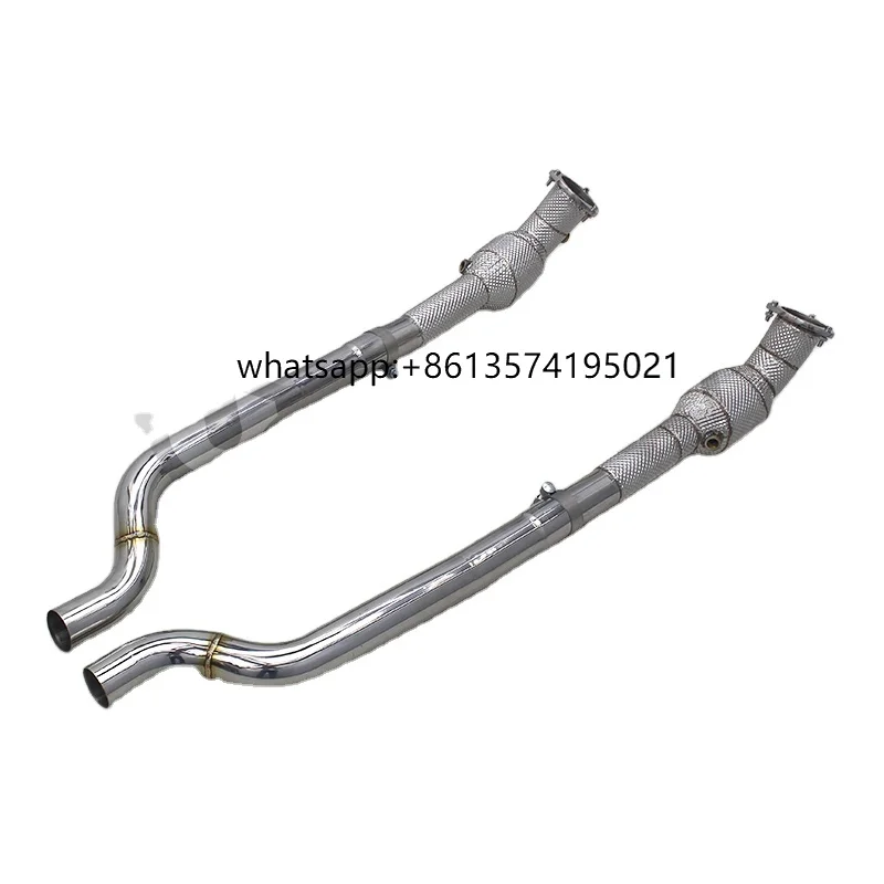 

YOOKING Exhaust Downpipe with Catalytic Converter for Maserati Gran Turismo GT 4.2 4.7 2008-2016 Stainless Steel Exhaust Pipes