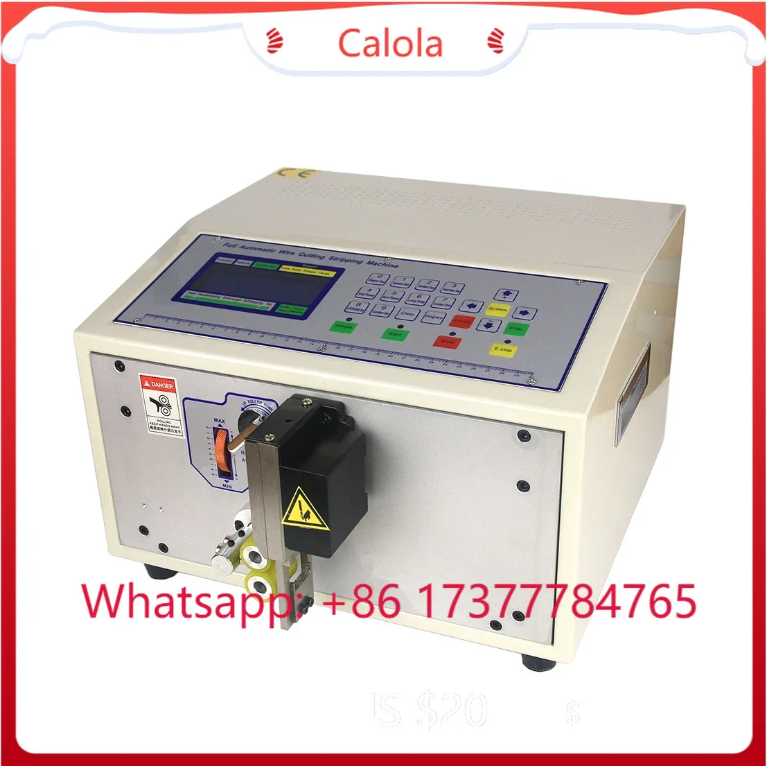 Automatic Computer Wire Pipe Sleeving Cutting Machine SWT508-QG 200W 220V 110V Silica Plastic PVC Cable Cutter Tool