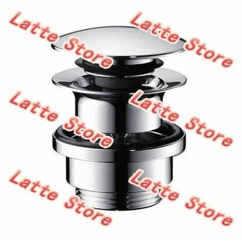 Pop Up Sink Drain Stopper, Press Type Bounce Drain Plug Replacement Fitting For Wash Basin