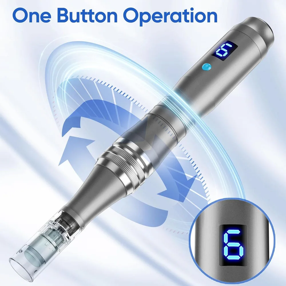 stylo-dermique-sans-fil-ultima-dr-pen-m8-2026-avec-12-cartouches-d'aiguilles-de-02-mm