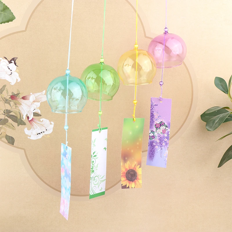 Wind Bells New Handmade Glass Wind Chime Birthday Gift Christmas Gift Home Decors Wind Chimes Japanese Style