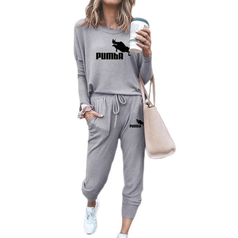 Winter two piece set women Casual Tracksuit Woman Long Sleeve pullover Hoodies Sweatshirt Pants Jogger Sport Suits Sportswear