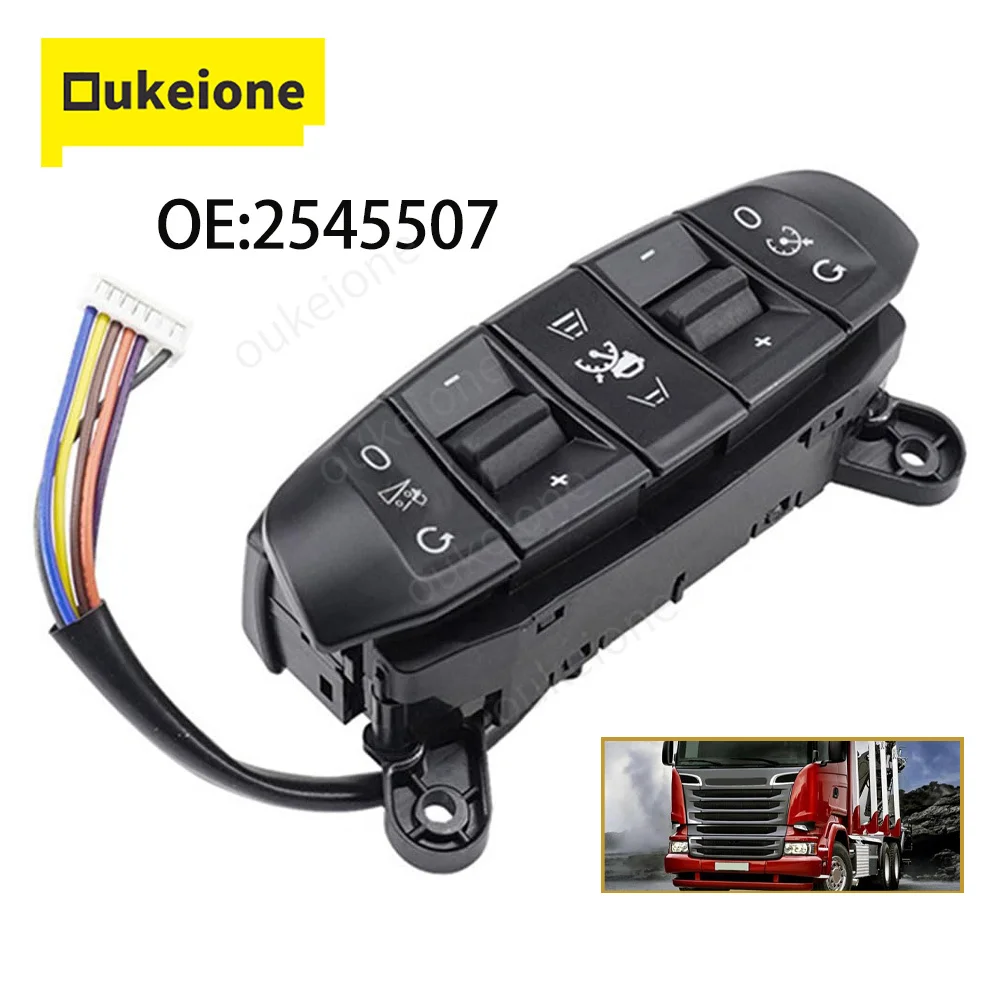 

2545507 для трактора SCANIA L P G R серии S 2016, модуль панели рулевого колеса грузовика, кнопка переключения круиз-контроля, автозапчасти