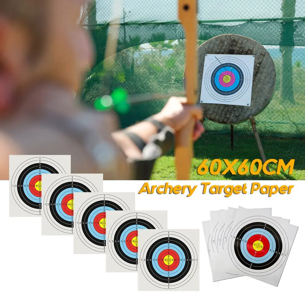 

60*60cm 10Pcs for Hunting Practice Amusement Bow Paper Face Arrow Archery Targets Paper