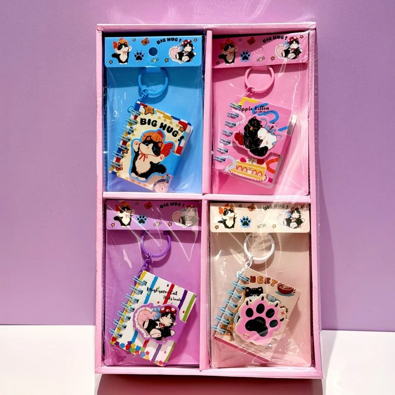 24-pezzi-lotto-quaderno-a-spirale-kawaii-con-gatto-carino-e-portatile-per-appunti-diario-agenda-cancelleria-e-forniture-scolastiche