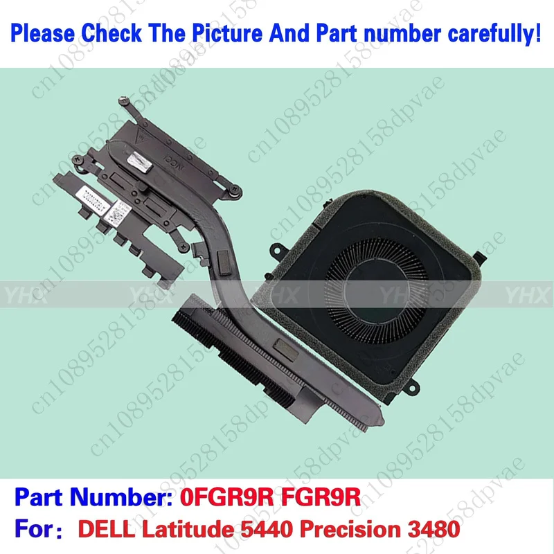 

GYX New For Dell Latitude 5440 Precision 3480 COOLING FAN HEATSINK 0FGR9R Fast delivery