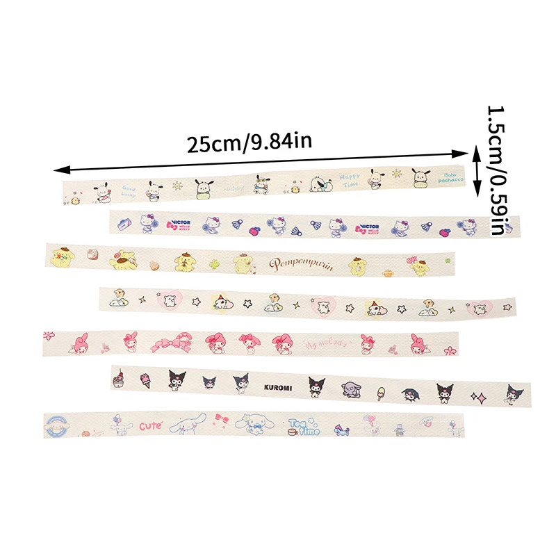 เทปกันรอยลายการ์ตูนซานริโอ 1 ชิ้น สำหรับป้องกันรอยขีดข่วนบนกรอบไม้แบดมินตันและไม้เทนนิส