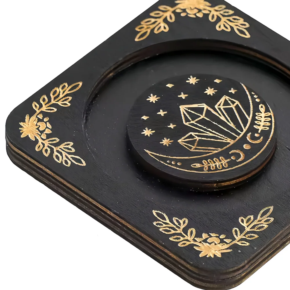 Wooden Jewelry Display Stand Round Beads Bracelet Tray Reusable Pendant Holder for Shop Showcase Countertop Decoration