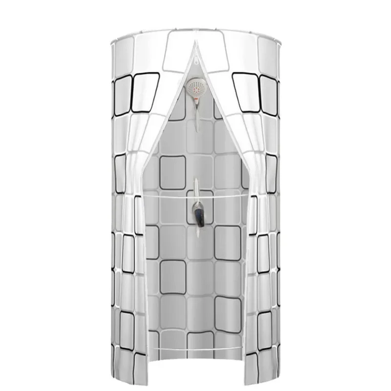 Imagem -05 - Banheiro Chuveiro Cobertura de Chuveiro Duche Isolamento Espessado Cortina de Chuveiro Tela de Chuveiro Separação Seco e Molhado Partição Cabine de Banho Cabine com Chuveiro Sala de Banho Partição de Chuveira Cortina d