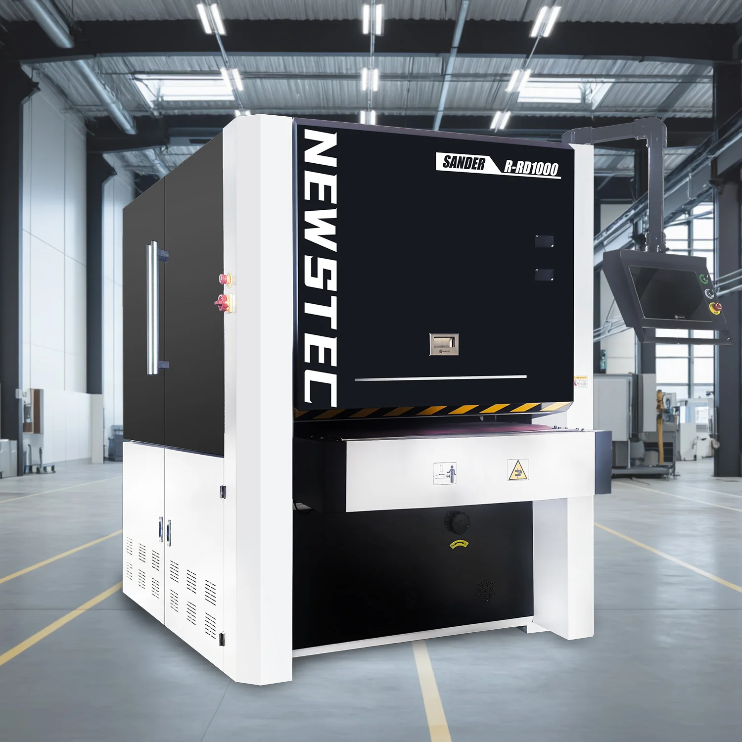 Metal Wide Belt Sanding Grinding Deburring Chamfering Machine Sander Flat Polishing Machine Automatic
