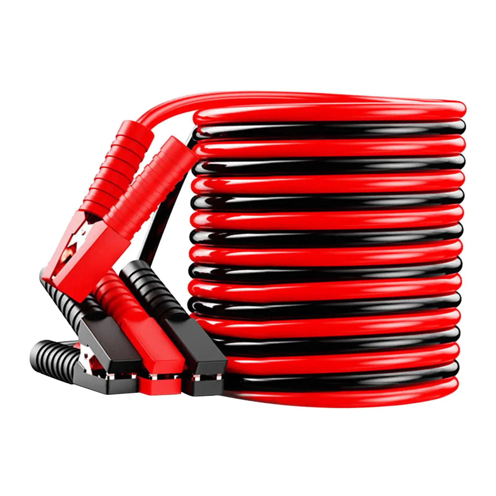 Heavy Duty Jumper Cables for Repair Shops Strong Clip Weather Resistant Easy to Operate Thick PVC Insulation Professional Clamps