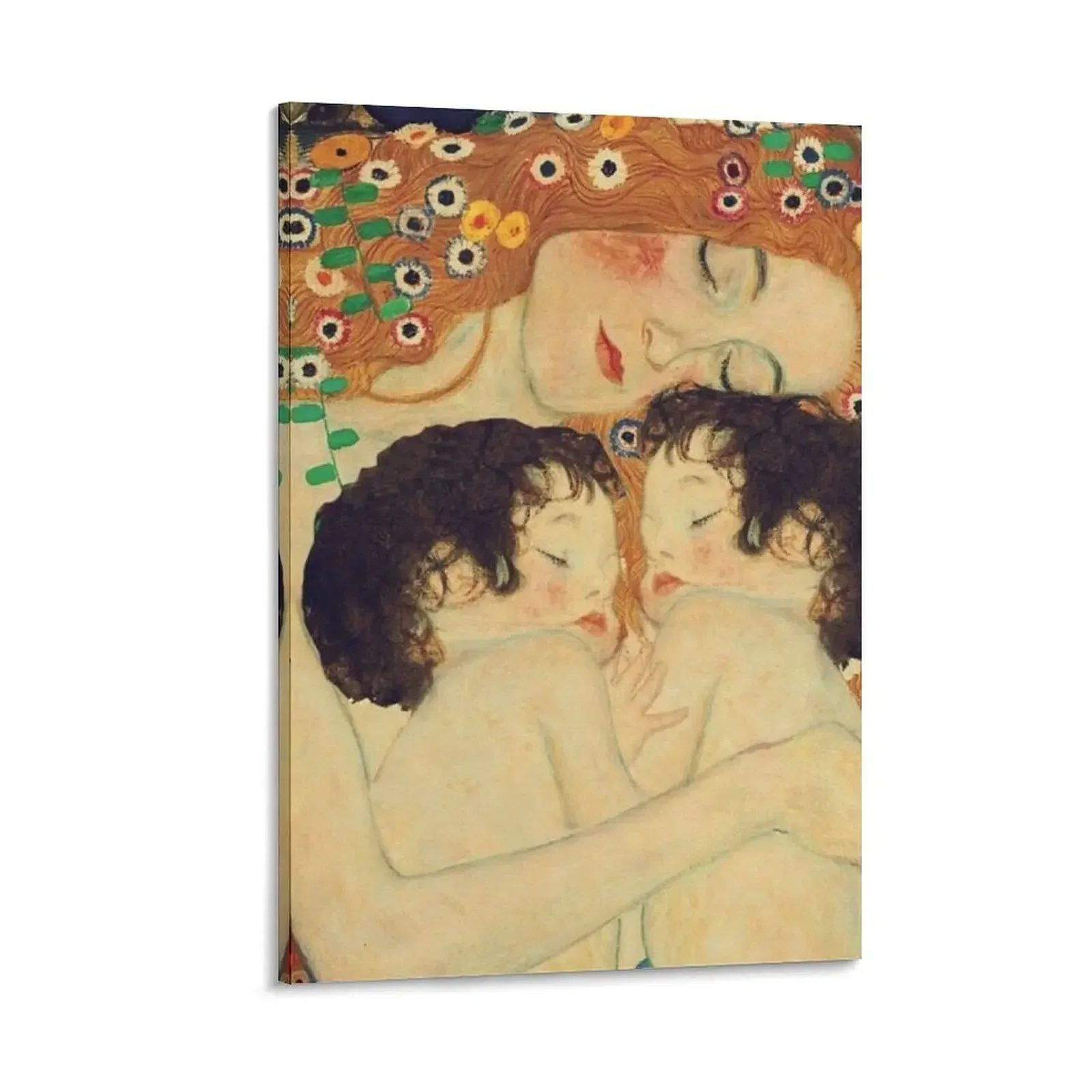 

Mother with twins, the kiss, klimt Canvas Painting home decors accessories Paintings nordic home decor