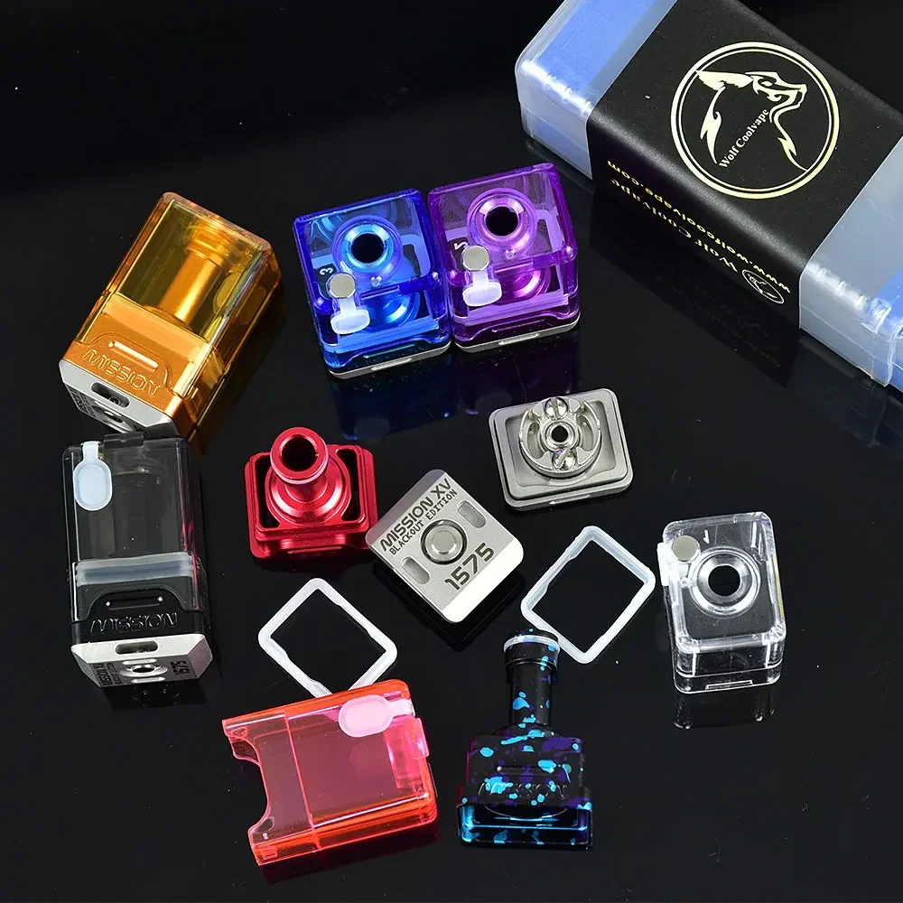 

Wolfcoolvape Mission XV DOT Style RBA Tank для DotMod DotAIO AIO V1/V2 с воздушными штифтами 1,0 1,5 2,5 3,5 мм, восстанавливаемым пневматическим штифтом Vape Pod