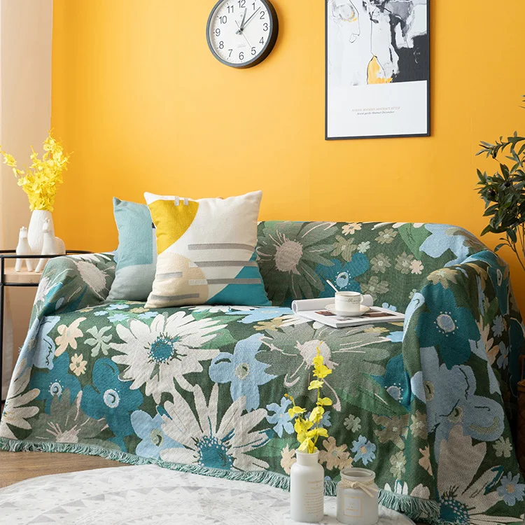 

Pets Waterproof Nordic Anti-Scratch Sofa 3-Seater Machine Cover Elastic Coverage Stretch Full Washable Slip-Proof Furniture