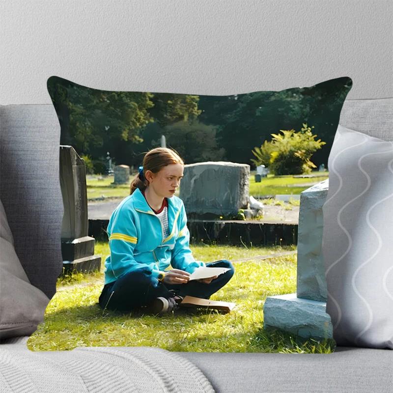 High-quality bedding square pillow comfortable sofa pillow cover Office leisure cushion pillowcase Stranger Things Home Decor