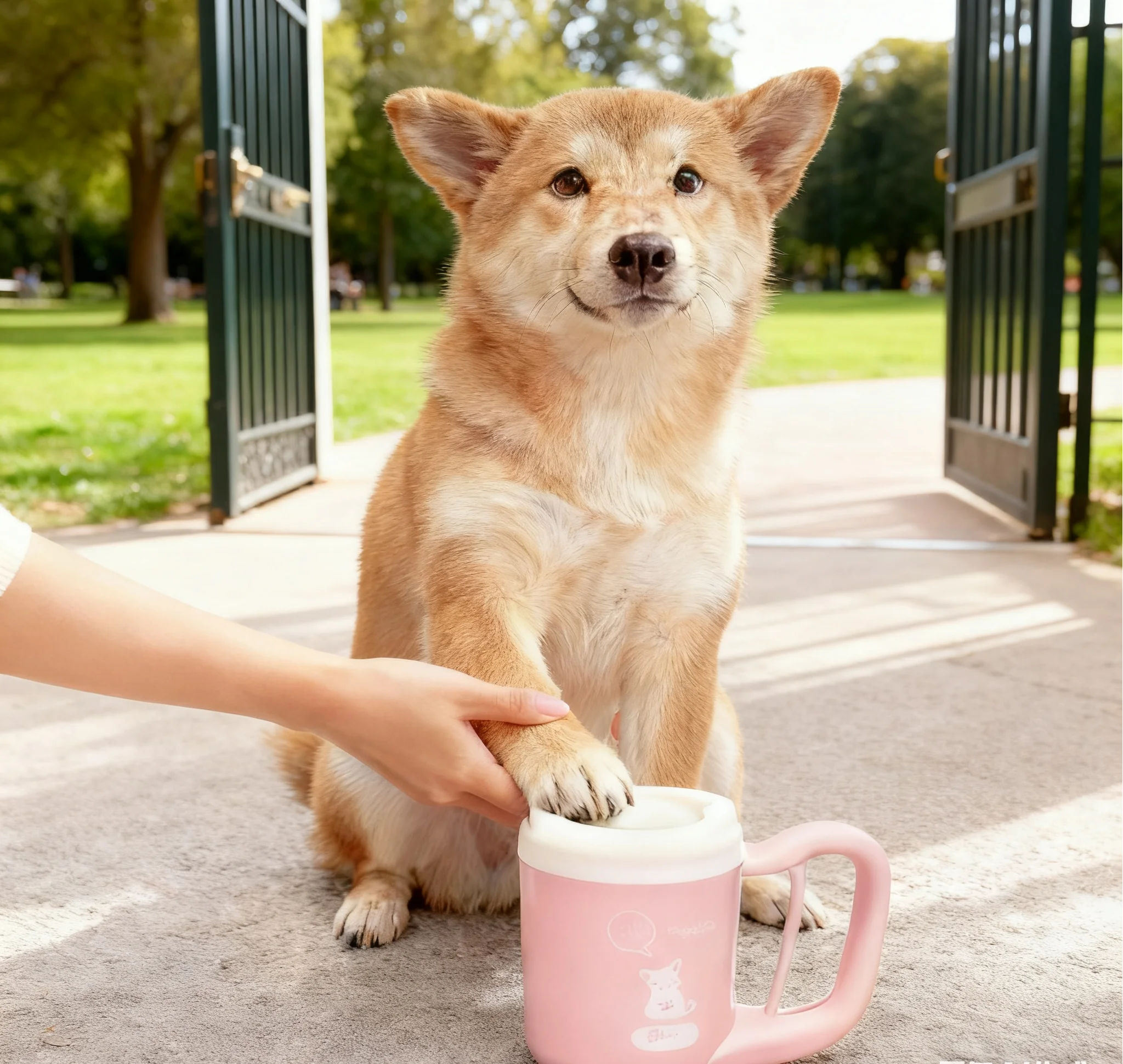 

Automatic Pet Paw Wash Cup Portable Cleaner for Dogs and Cats, Easy Use, No Electricity, Low Noise