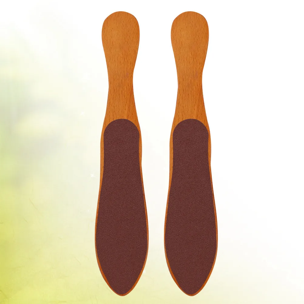 

Набор из 2 деревянных инструментов для педикюра: профессиональная щетка для ног и инструмент для удаления огрубевшей кожи, для домашнего использования, для гладких и мягких стоп