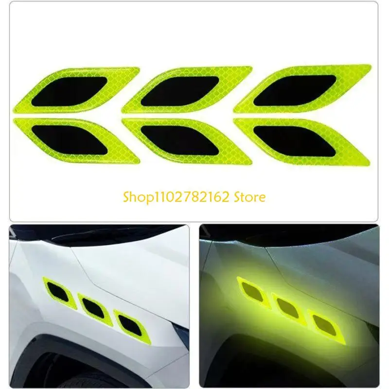 

547B Car Guards Carbon Fiber Protective Stickers for Enhanced Nighttime Safety