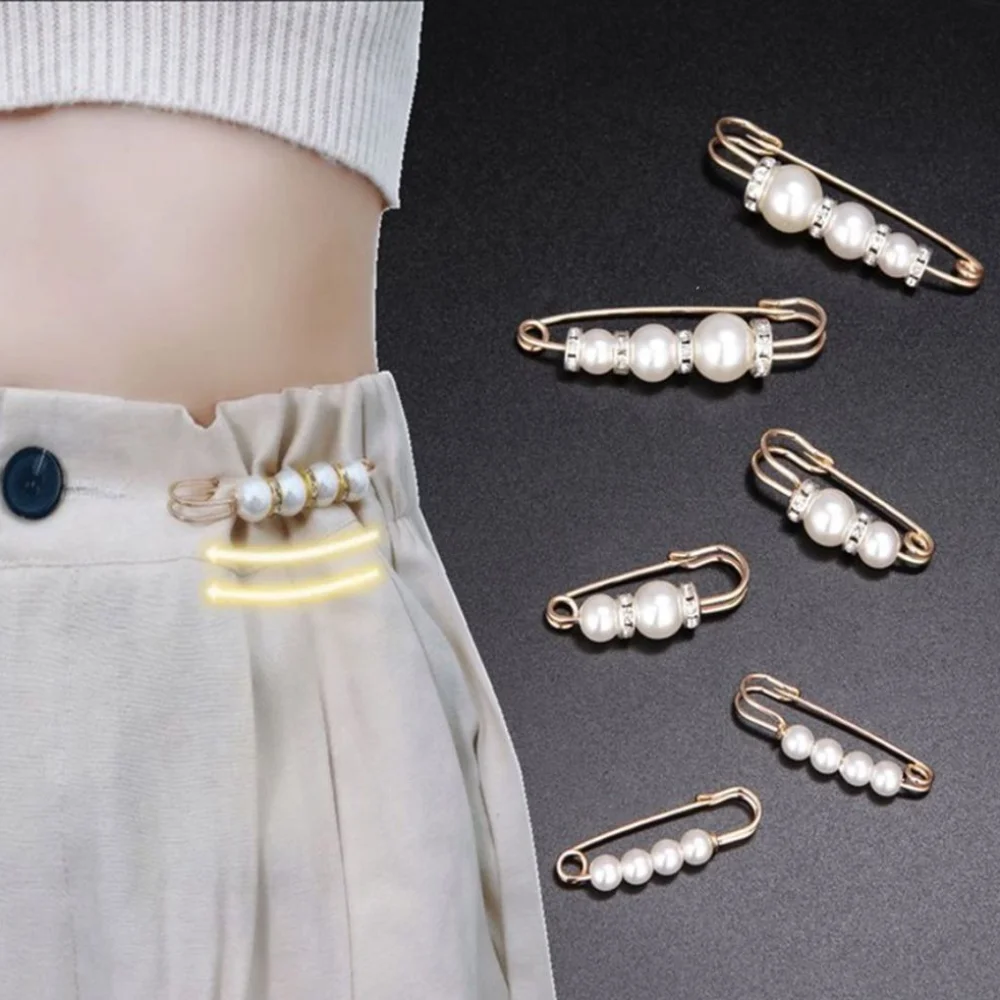 

Buckle Jewelry Gift Accessories Women Dress Shawl Clips Clothing Brooches Set Dress Shawl Clips Waist Pin Brooch Waistband Pin