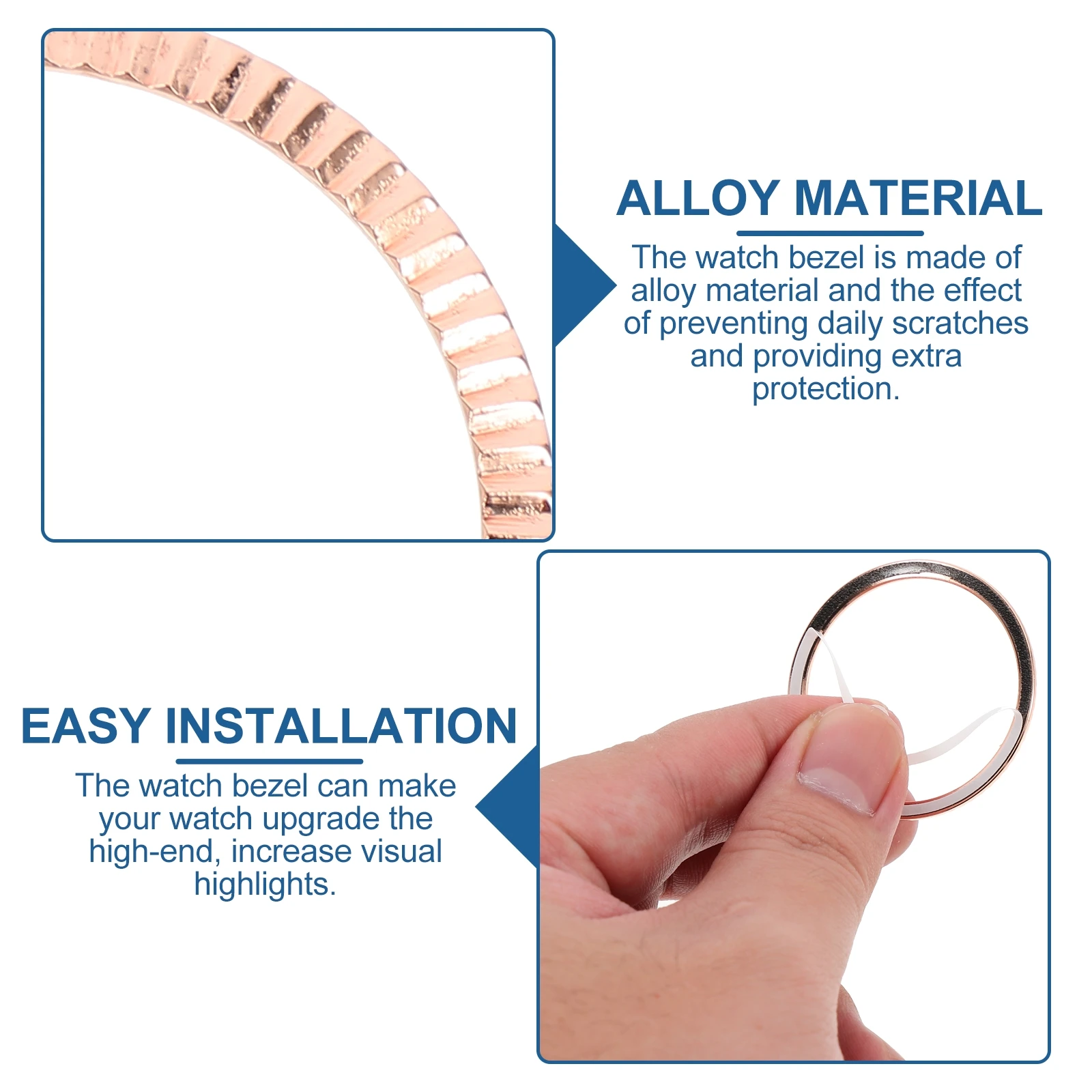 

Wavy Bezel Watch Ring Anti Scratch Supplies for Smart Accessory Alloy Cover Protector