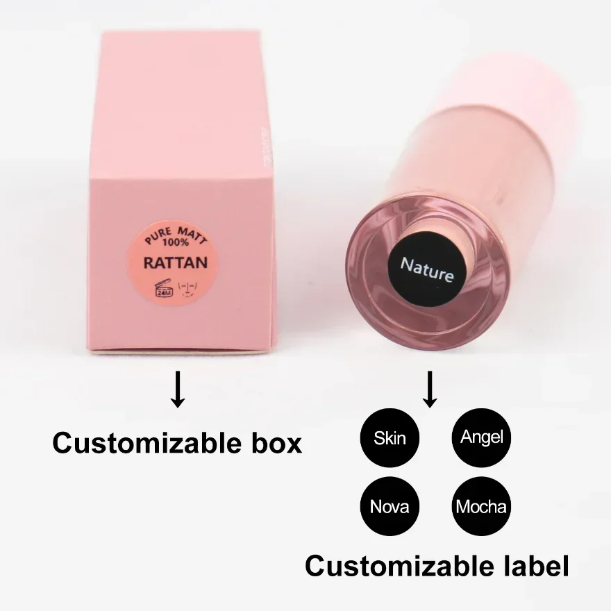 Lip Gloss with Big Brush Private Label Custom Logo Nude Lip Gloss