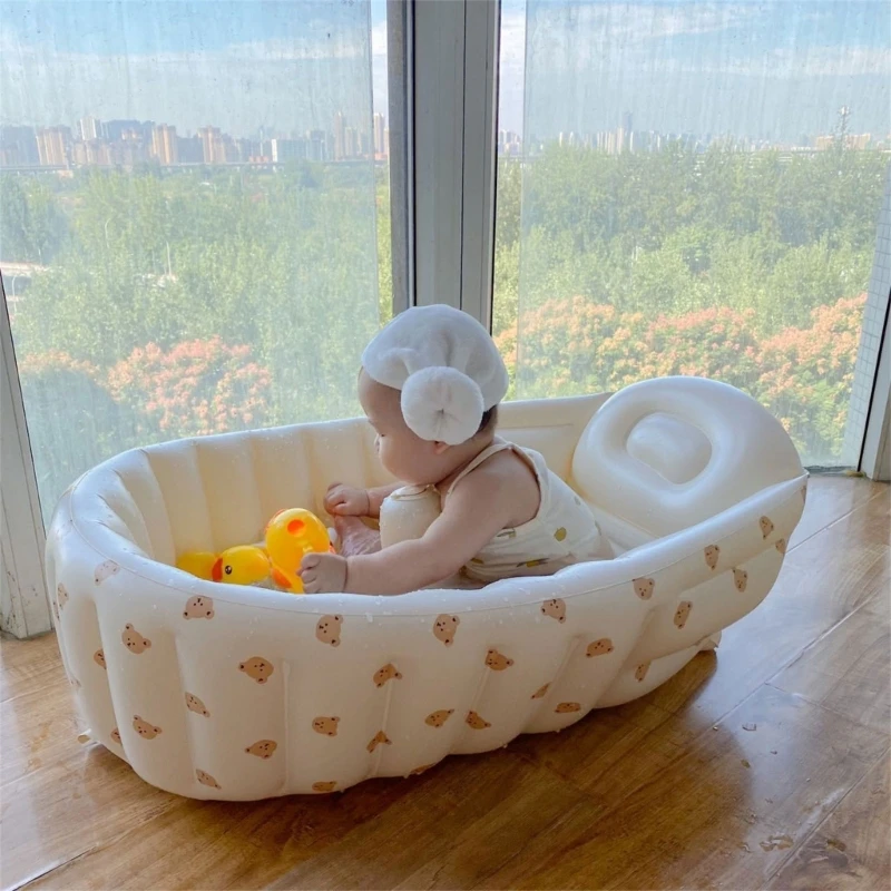 

Inflatable Baby Swimming Pool for Indoor Travel Bathtub for Infant Summer Beach-play Game Pool Toddler Household Bathtub