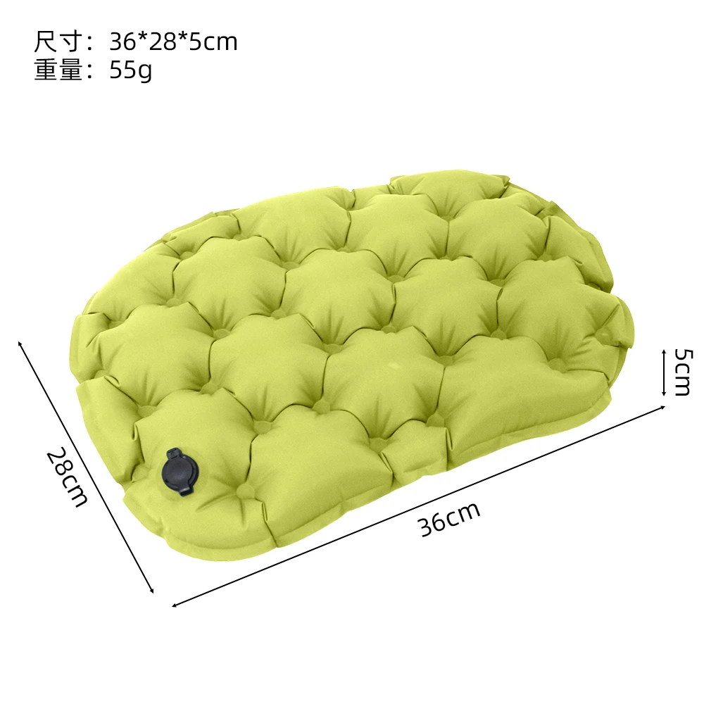 Aufblasbares Sitzkissen 36 x 28 cm für Outdoor, Camping, Wandern, Reisen, tragbar, bequem