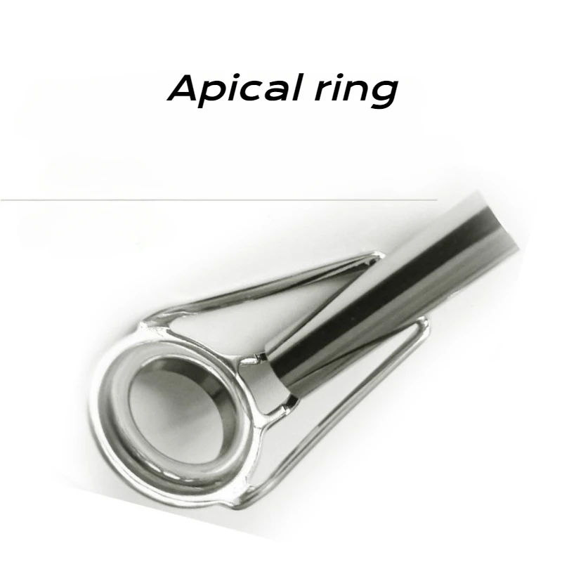 1Set High Carbon 7 Packs Meer Angelrute Zubehör Carbon Stahl Abschnitt Guide Ring Zubehör Angelrute Guide Auge angeln Lieferungen – Detail 5