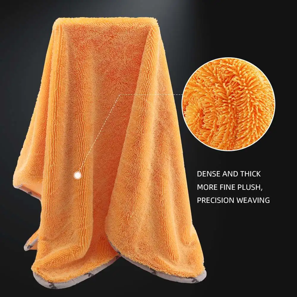 SPTA Microfiber Coral Velvet Double-sided Multifunctional Towel 600GSM for Car Wash Polishing Cleaning Drying Cloth