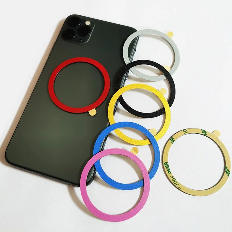 50pcs Metal Sticker Ring For Magsafe Magnet Wireless Charging For iphone/Samsung/XiaoMi Phone Magnetic Car Mount Plate