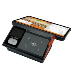 Munti Function 11 inch Android 12 POS Terminal with 80mm Printer Loyverse Desktop POS 4G WIFI BT Connection 2D Cash Register