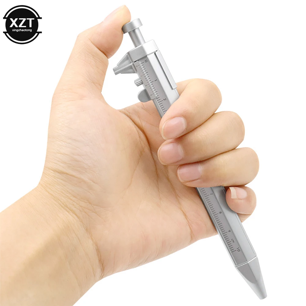 Multifunction Caliper Pen Ball-Point 0.5mm Gel Ink Pen Vernier Caliper Roller Ball Pen Stationery Ball-Point 2 Colors Wholesale