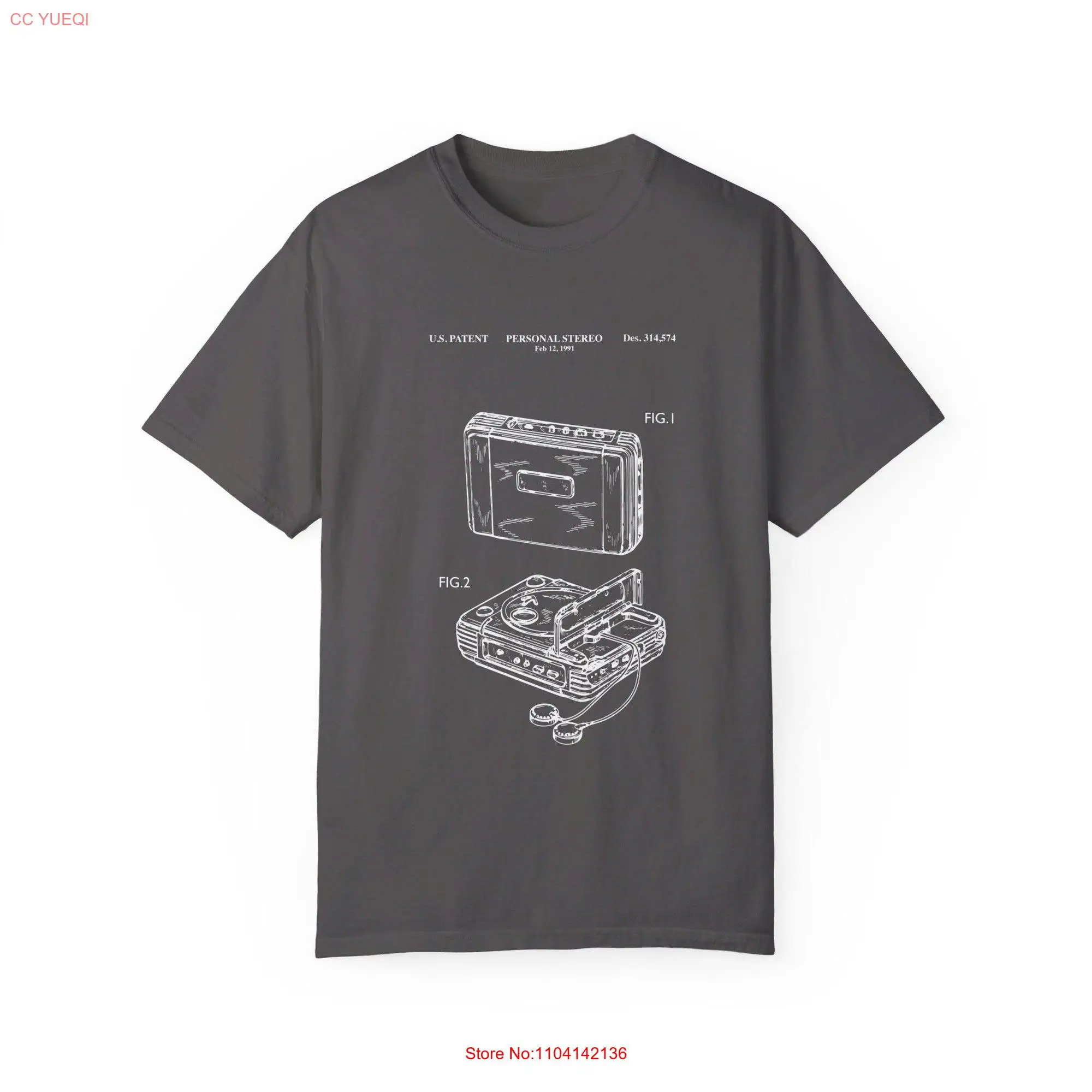 1991 Personal Stereo PatenT T Shirt long or short sleeves