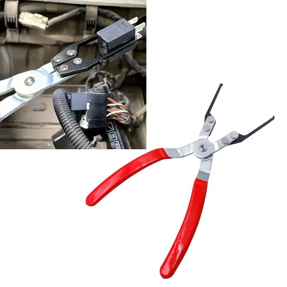 

1 шт., зажим для быстрого разборки предохранителя двигателя автомобиля, многофункциональное реле, ручной съемник, плоскогубцы для удаления, аксессуары для авторемонта